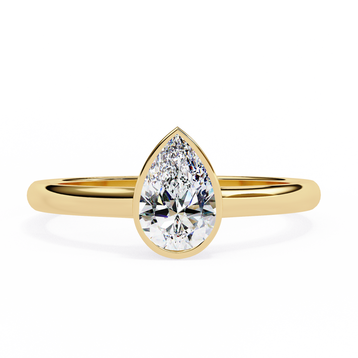 Bezel Set Engagement Rings