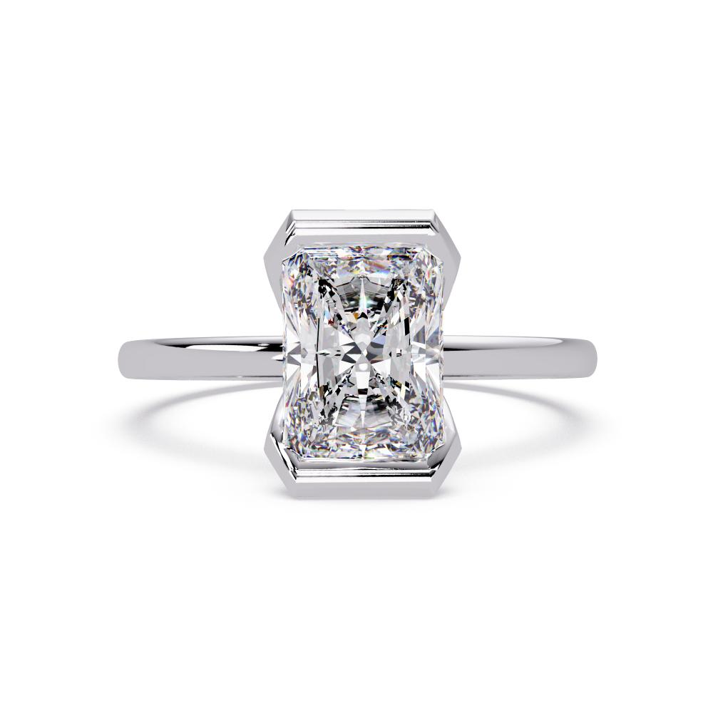 Shop Radiant Half Bezel engagement ring — free download