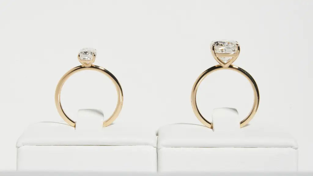 High Profile vs Low Profile Engagement Ring