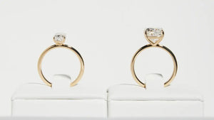 High Profile vs Low Profile Engagement Ring