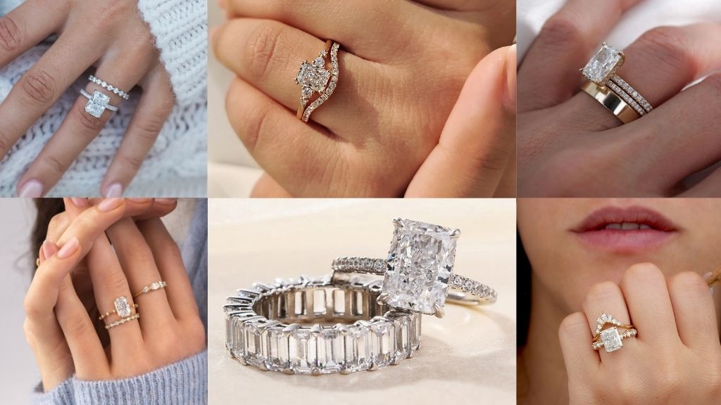 Wedding Band for Radiant Cut Engagement Ring