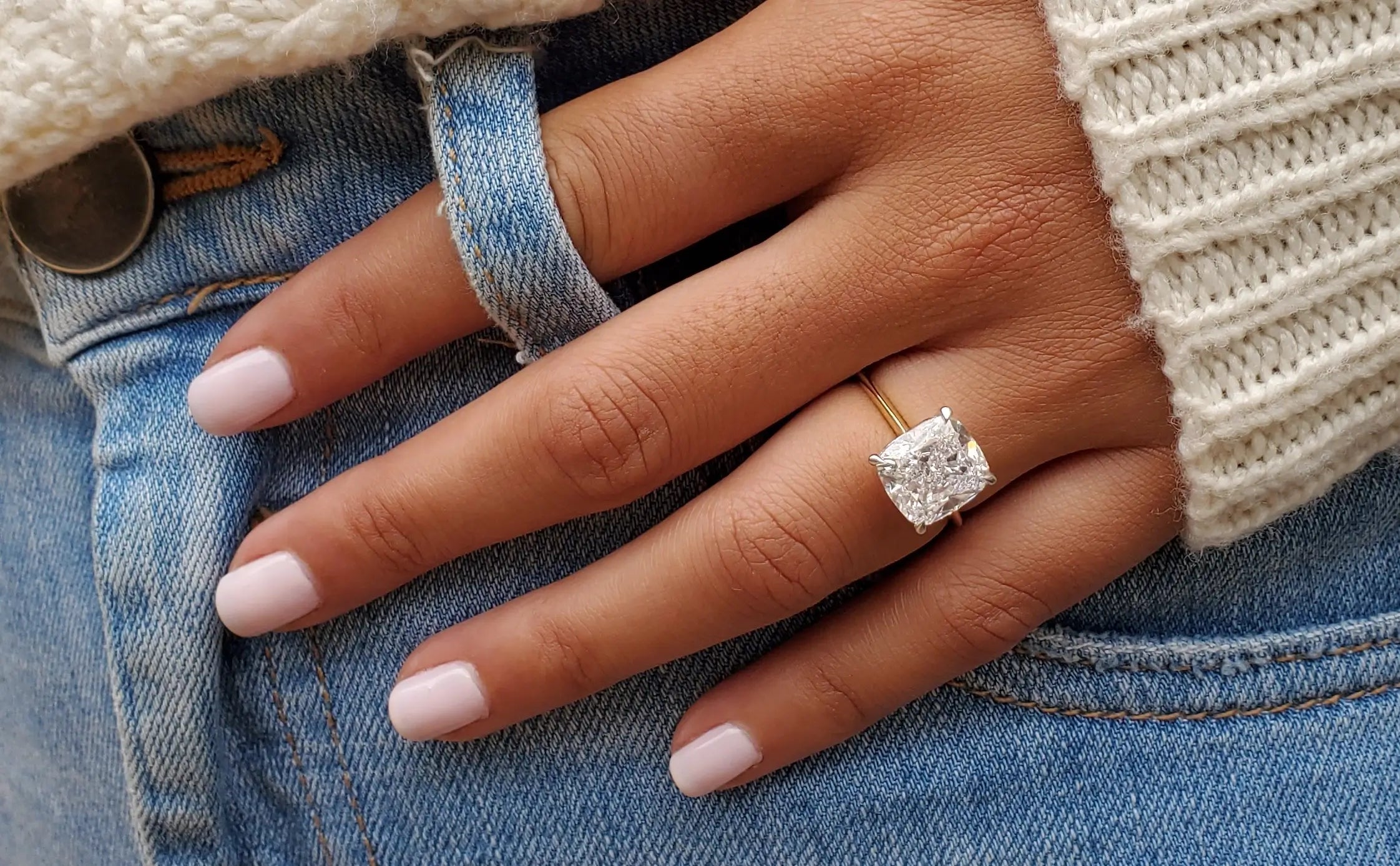 Antique Cushion Cut Engagement Ring