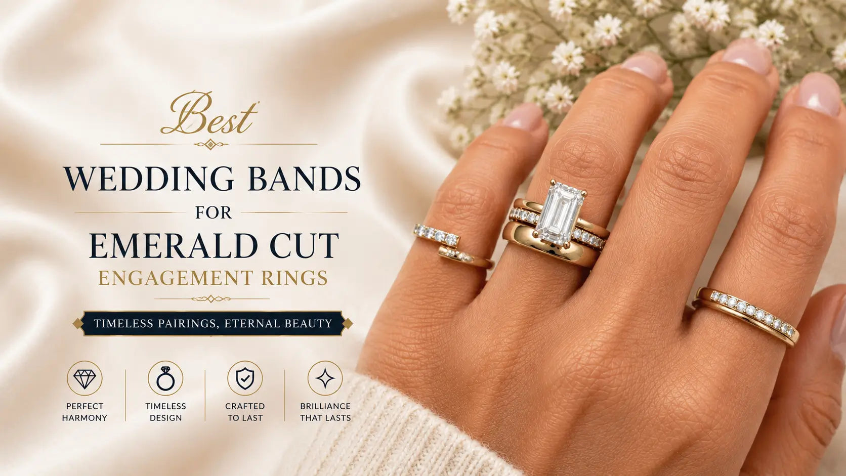 Best Wedding Bands for Emerald Cut Engagement Rings