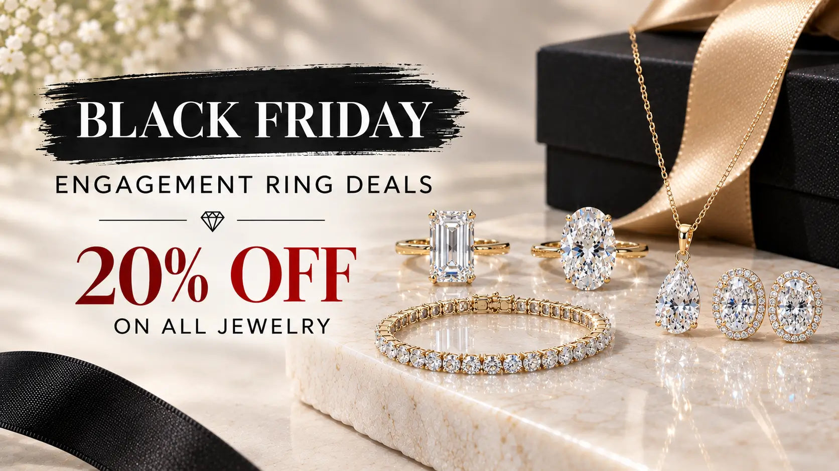 Black Friday Engagement Ring Deals: 20% OFF on All Jewelry