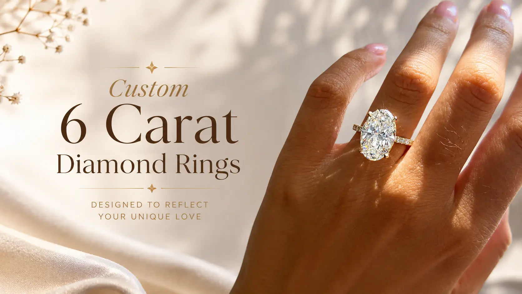 Custom 6 Carat Diamond Rings | Lab Grown & Moissanite