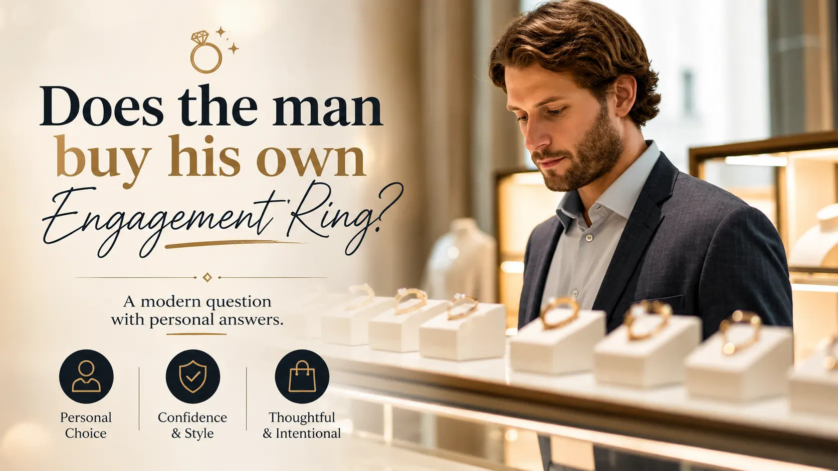 Does the man buy his own Engagement Ring?