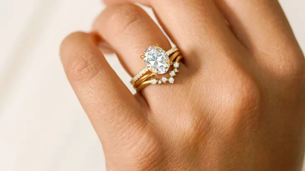 Traditional way to wear wedding band and engagement ring