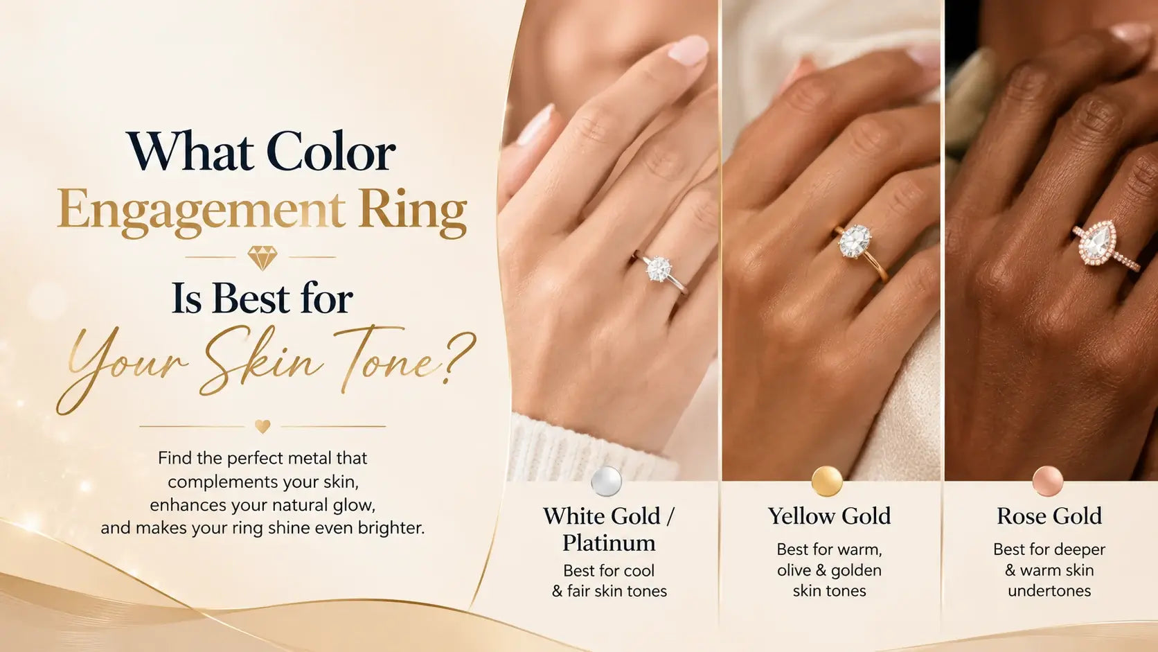 What Color Engagement Ring Is Best for Your Skin Tone?