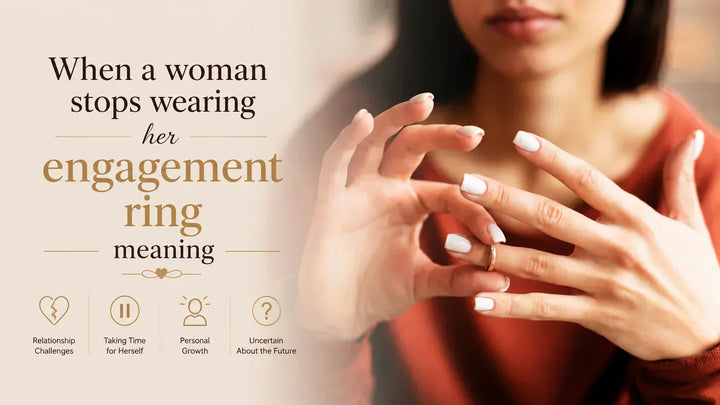 When a woman stops wearing her engagement ring meaning