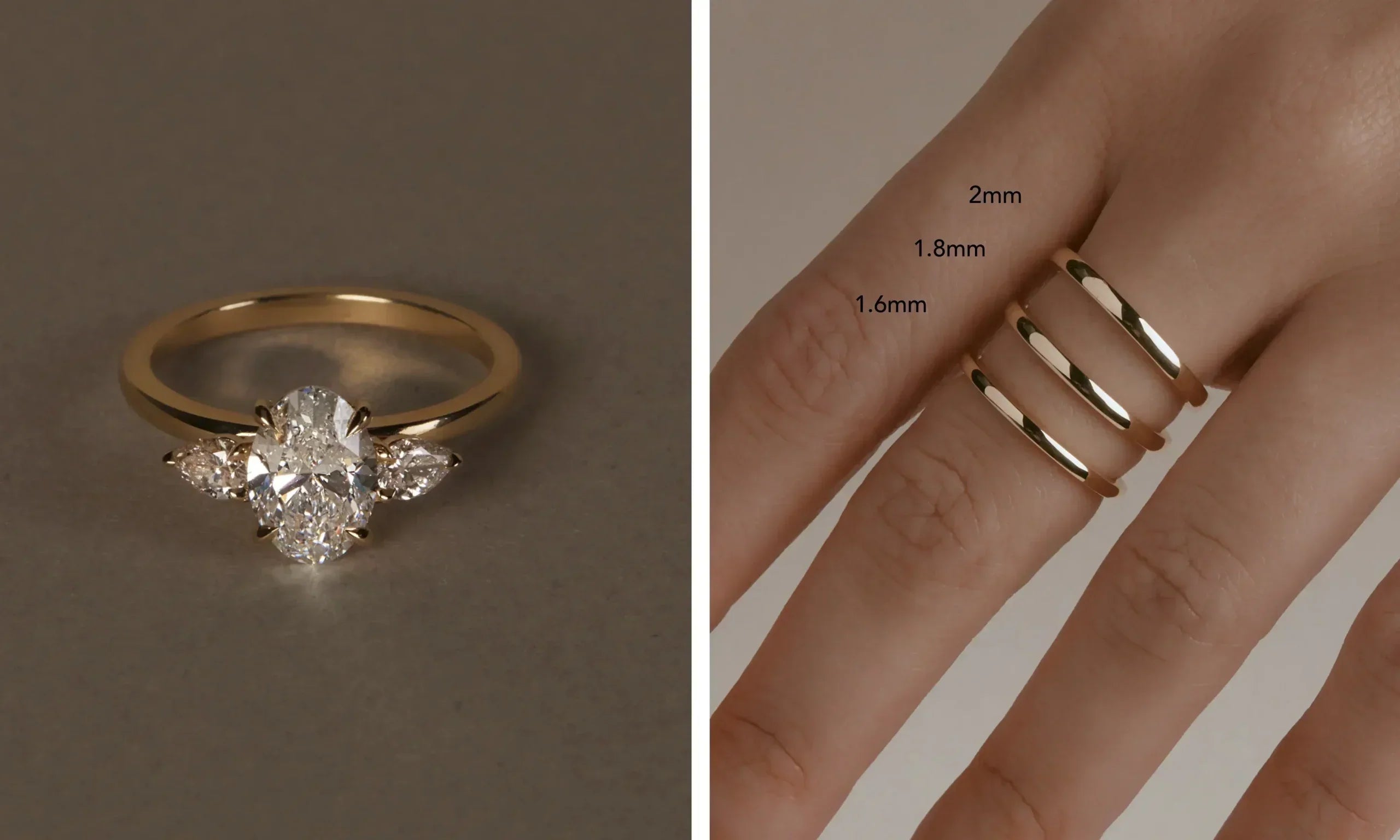 How thick should an engagement ring be?