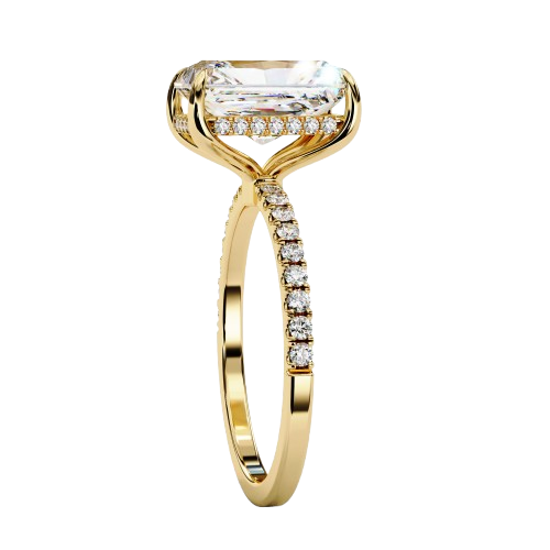 Hidden Halo Engagement Rings