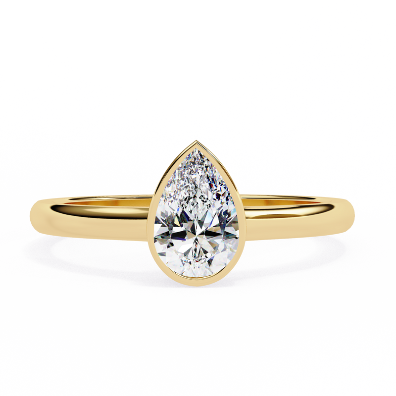 Bezel Set Engagement Rings