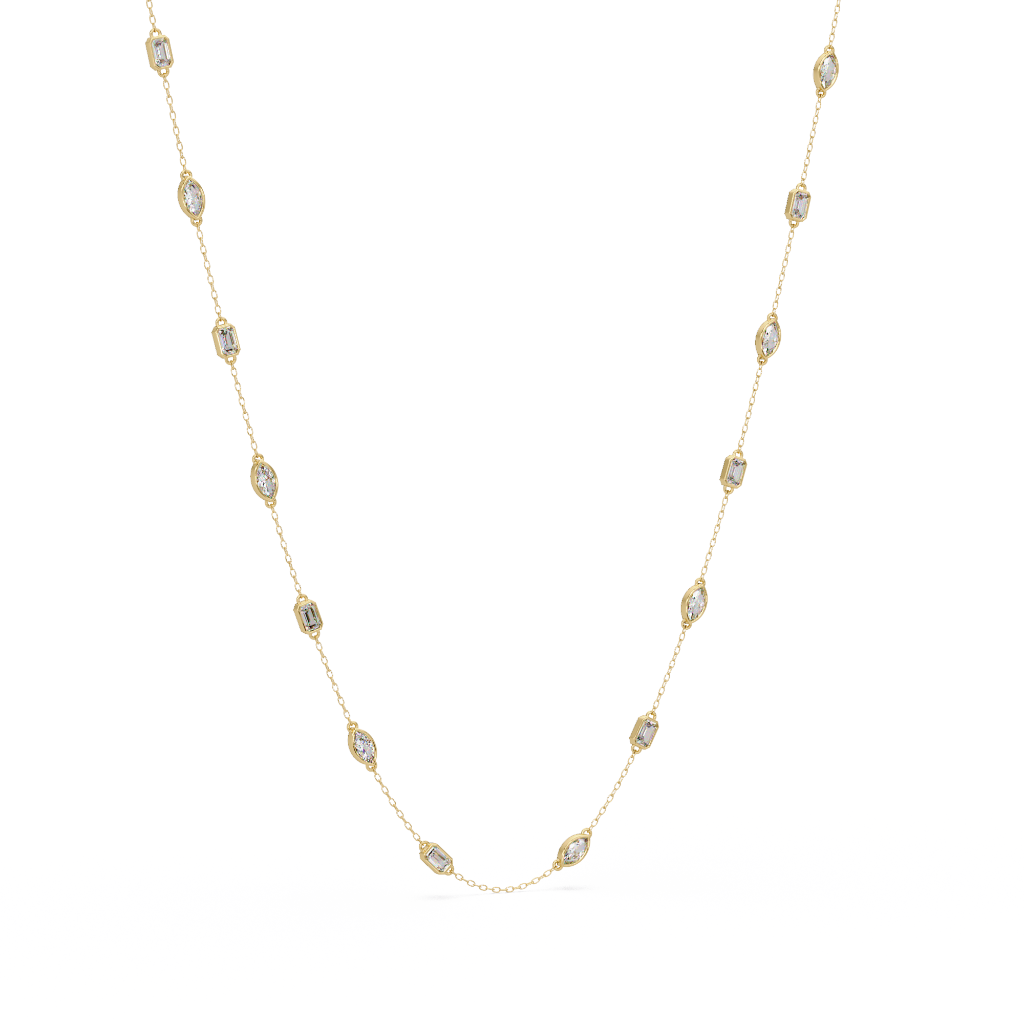 Marquise Emerald Necklace