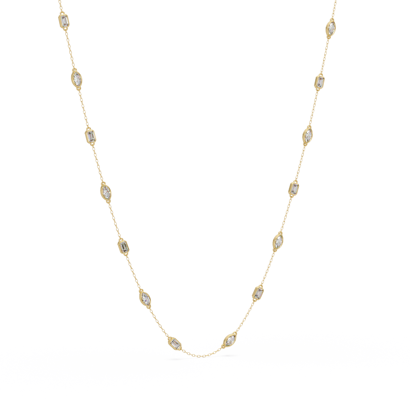 Marquise Emerald Necklace