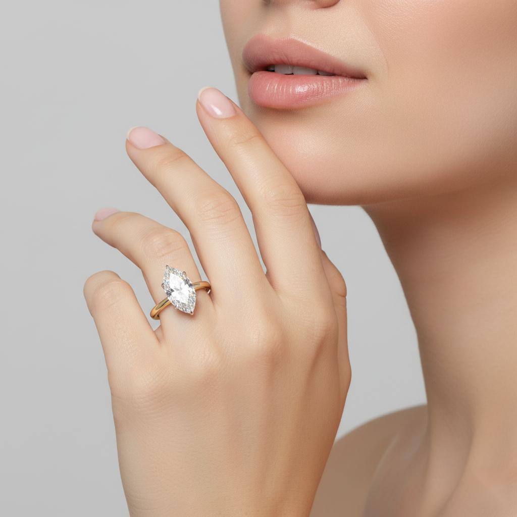 Marquise Solitaire Engagement ring