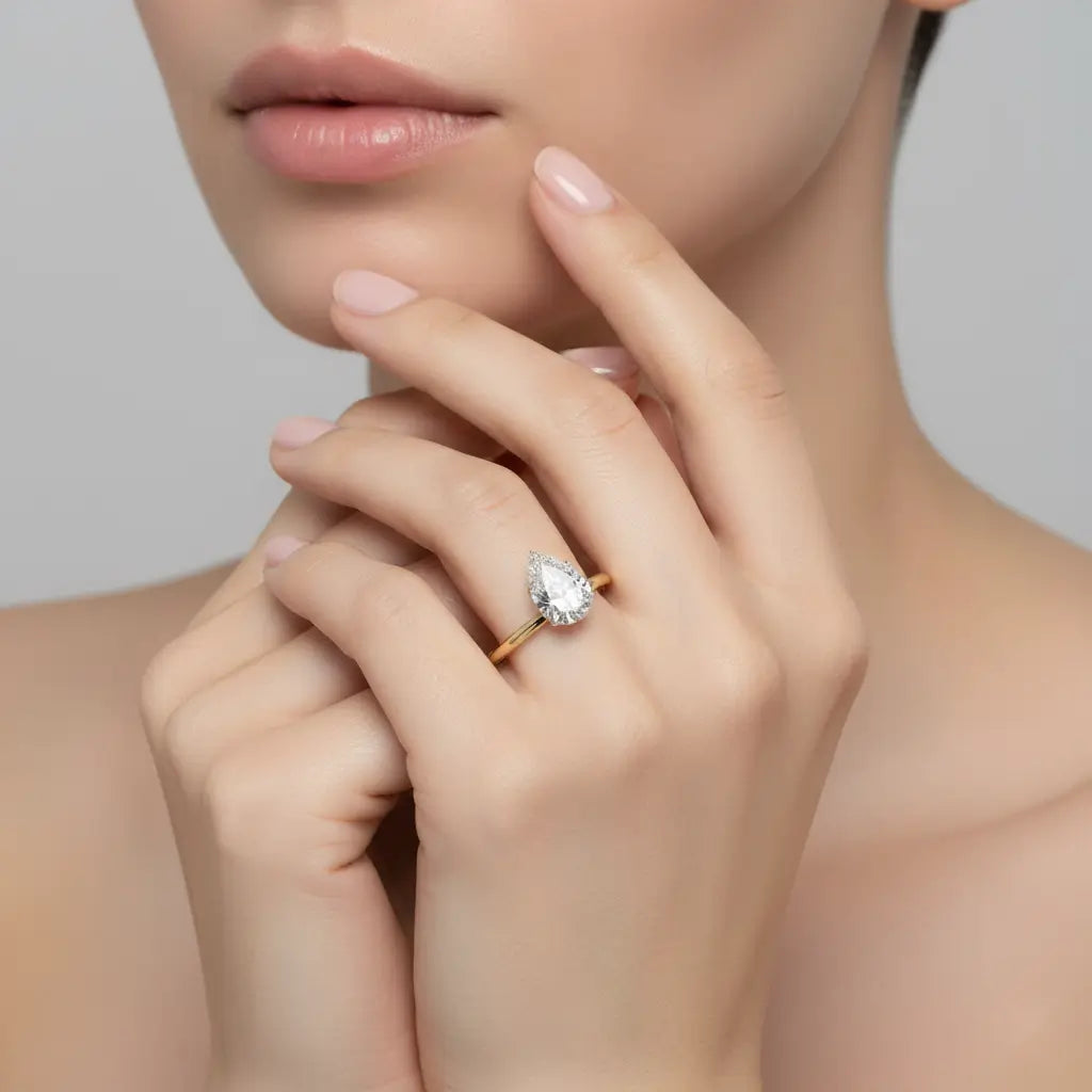 Pear Solitaire Engagement ring