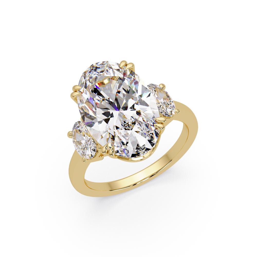 Oval Past Present Future Ring