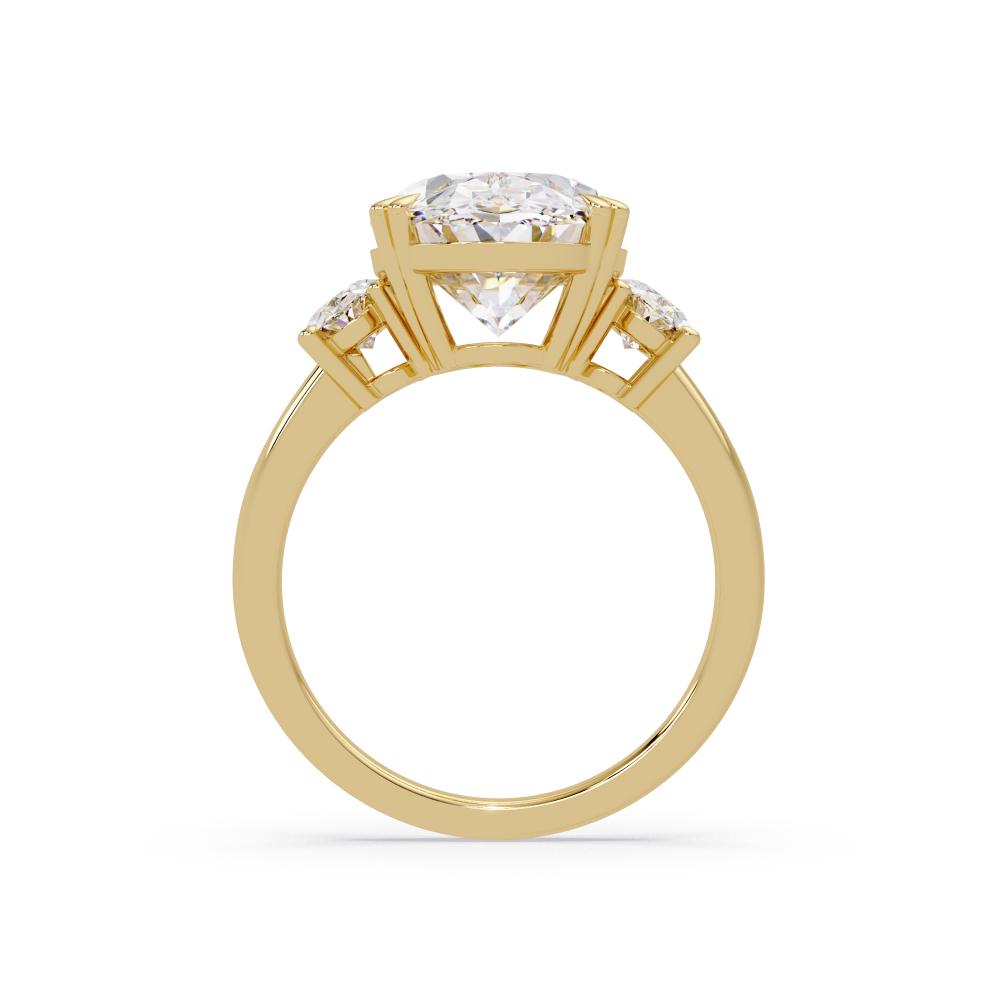 Oval Three Stone Engagement ring