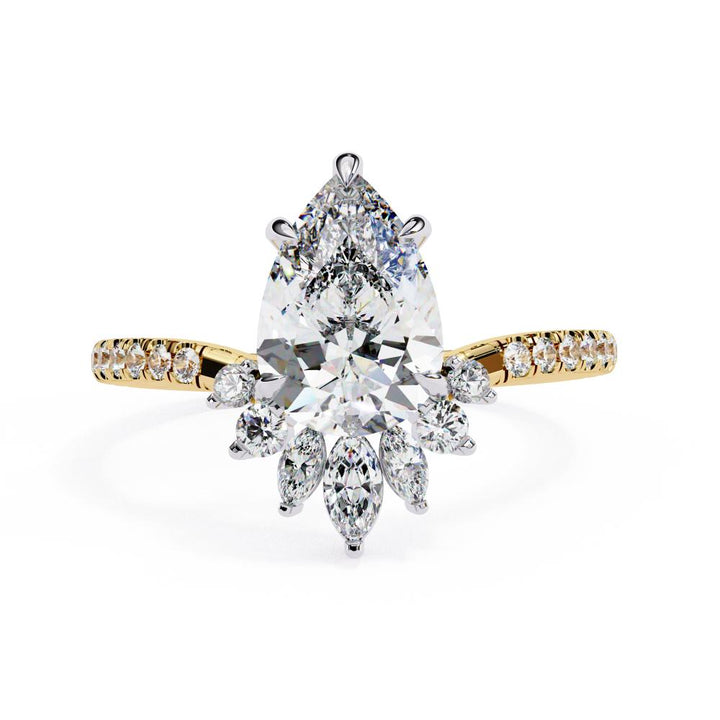 french pave engagement ring
