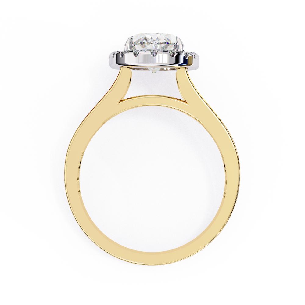 Oval Halo with Luxury Engagement Ring