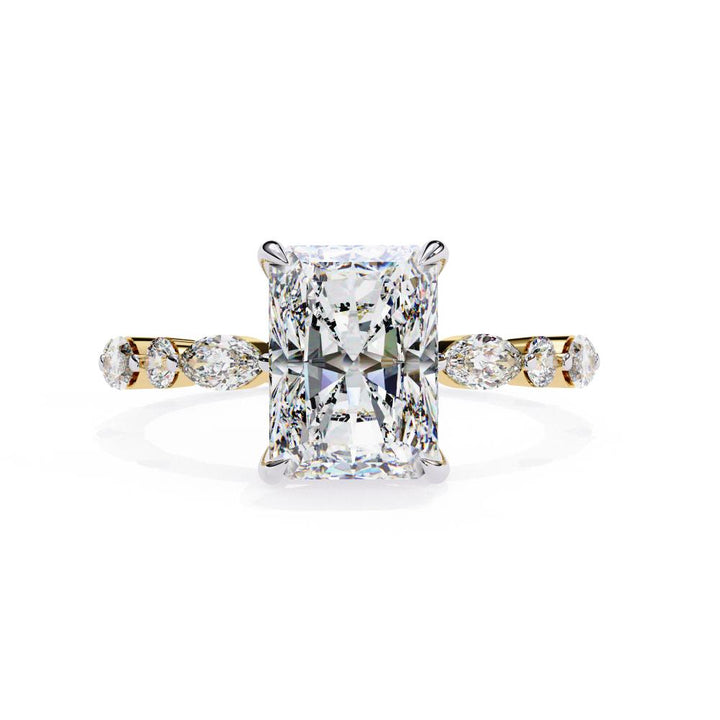 Radiant Solitaire with Full Eternity Engagement Ring