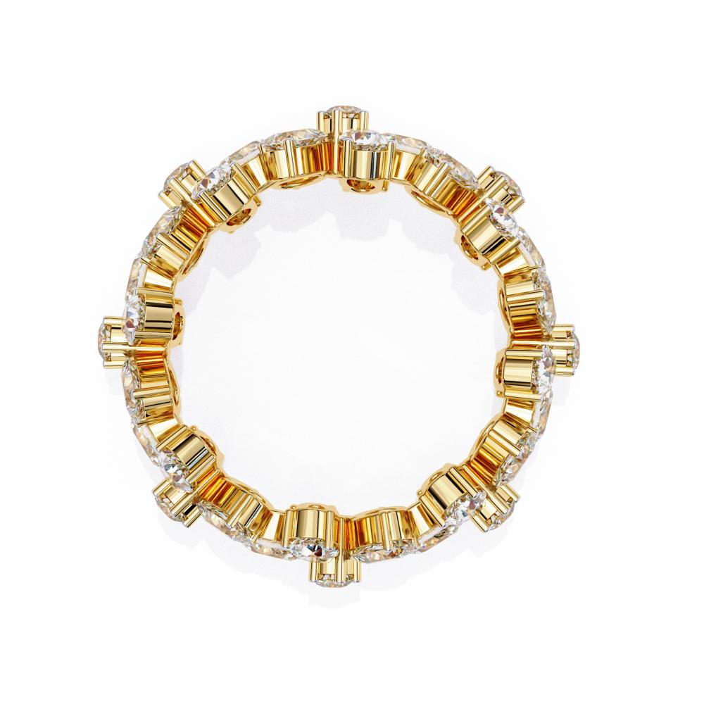 Flower Style Full Eternity Wedding Band