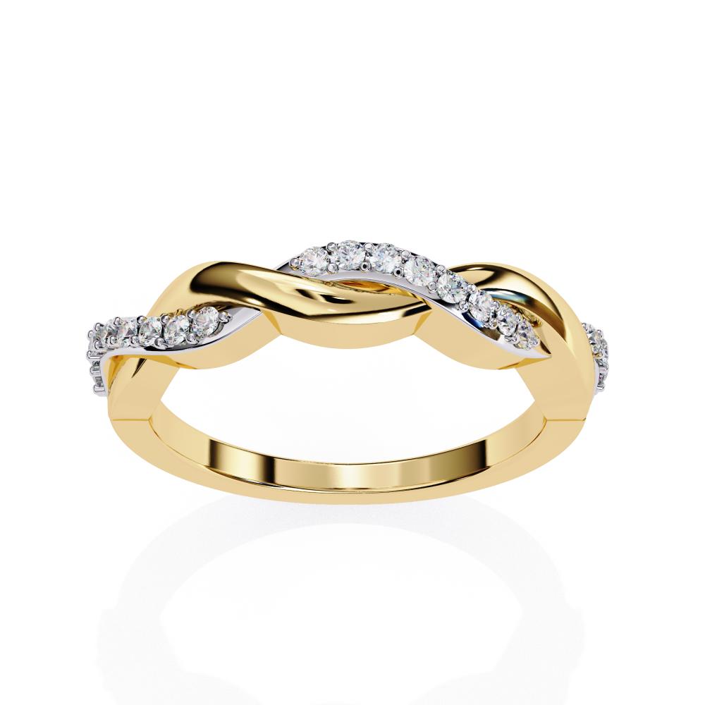 Twisted Vine Engagement Ring With Wedding Band