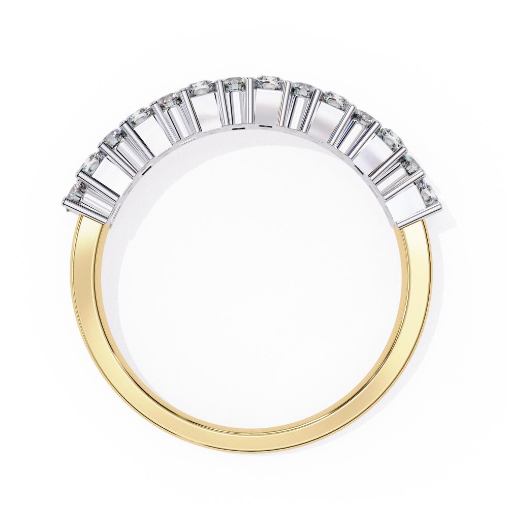 Round & Radiant Half Eternity Wedding Band