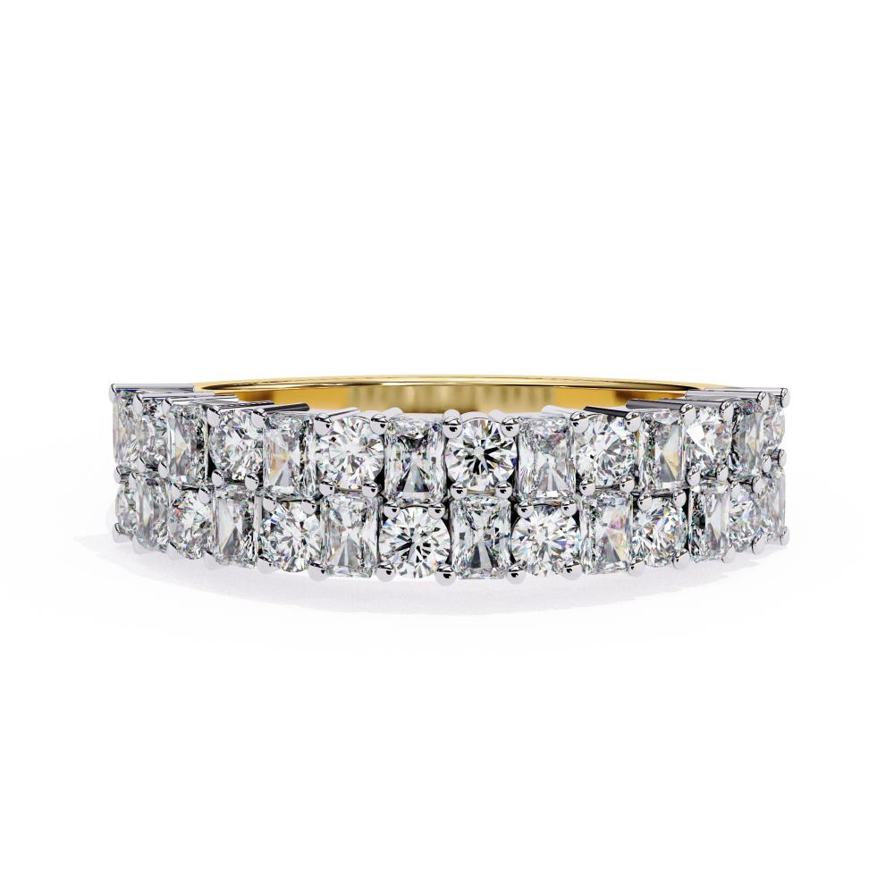 Round & Radiant Half Eternity Wedding Band