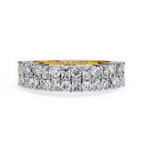 Round & Radiant Half Eternity Wedding Band