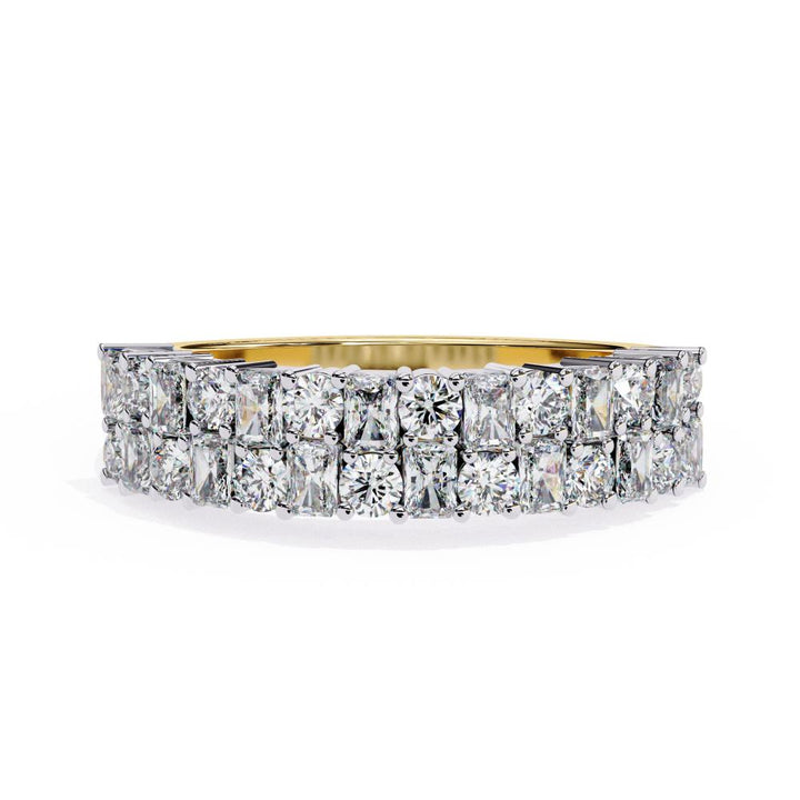 Round & Radiant Half Eternity Wedding Band