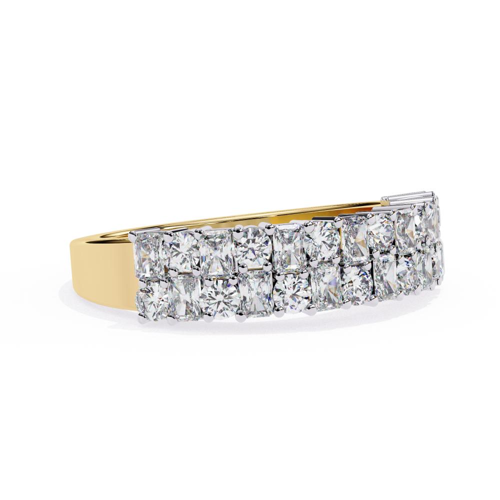 Round & Radiant Half Eternity Wedding Band