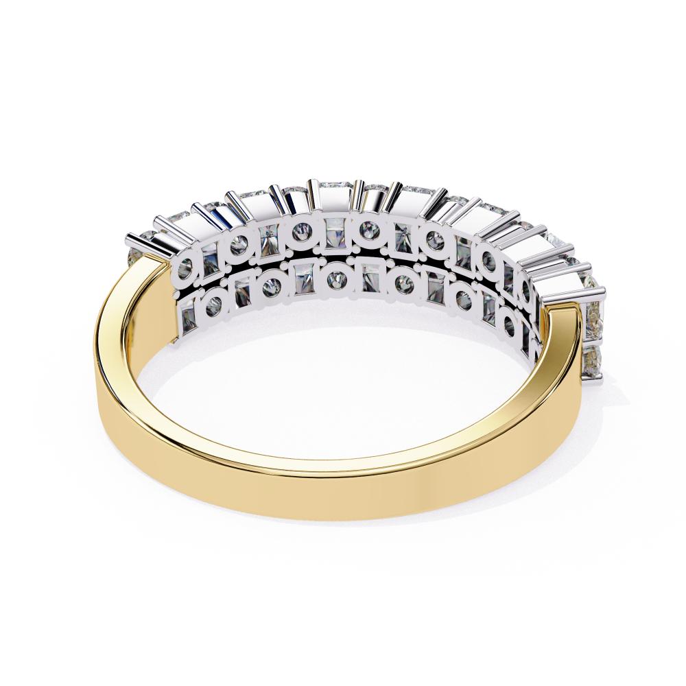 Round & Radiant Half Eternity Wedding Band