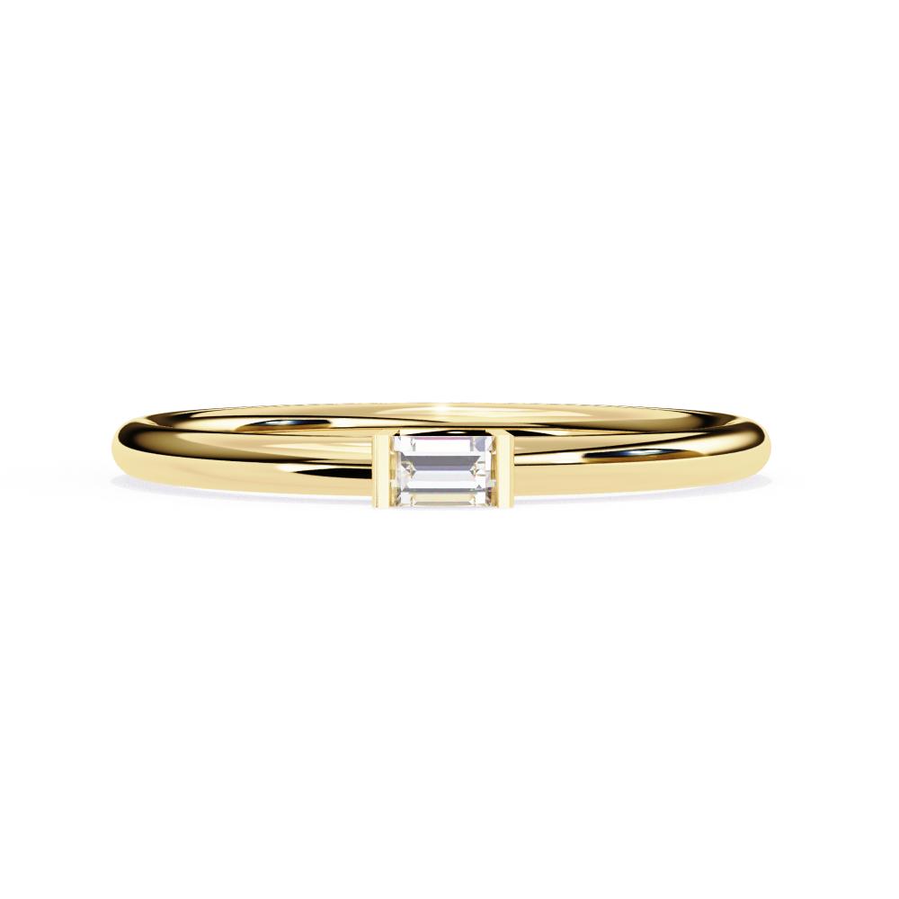 bar set baguette wedding band