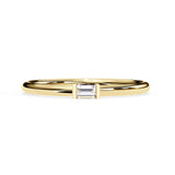 bar set baguette wedding band