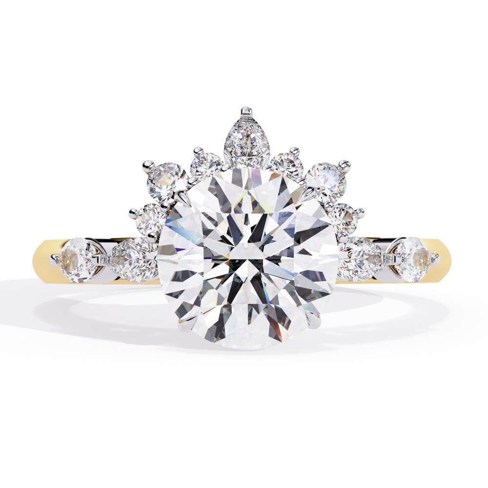 cluster engagement ring