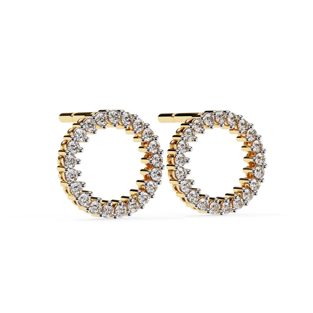 Open Circle Earrings Studs