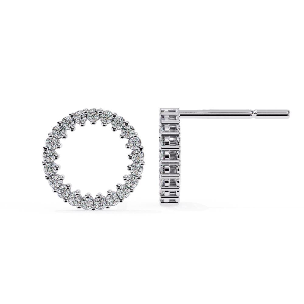 Open Circle Earrings Studs