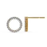Open Circle Earrings Studs