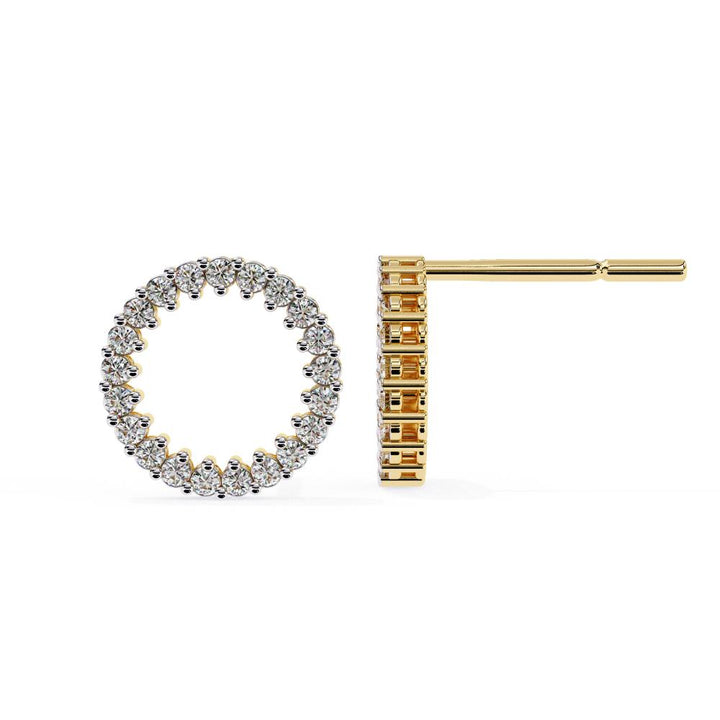 Open Circle Earrings Studs
