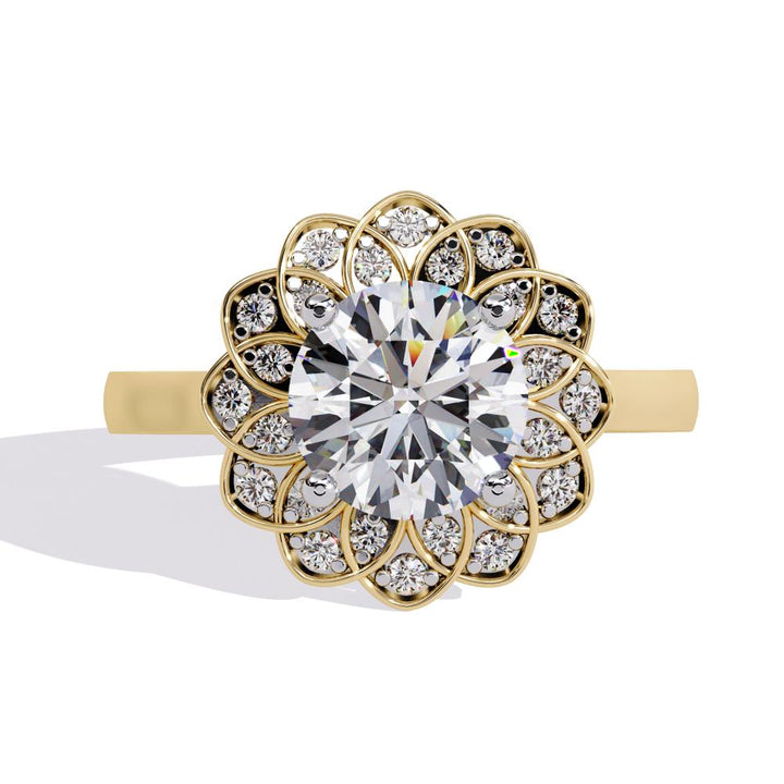 Diamond Daisy Ring