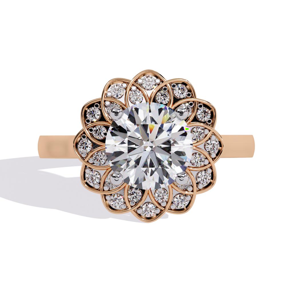 Diamond Daisy Ring
