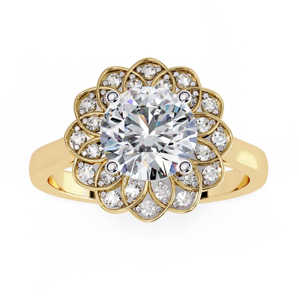Diamond Daisy Ring