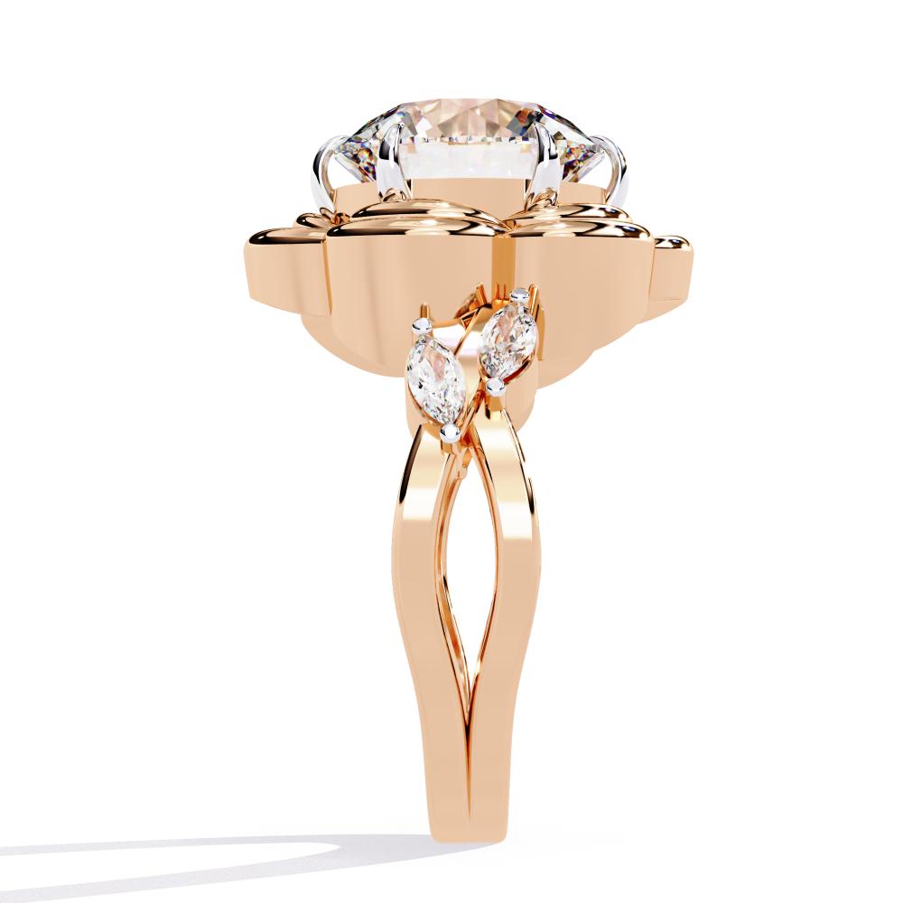 Flower Engagement Ring