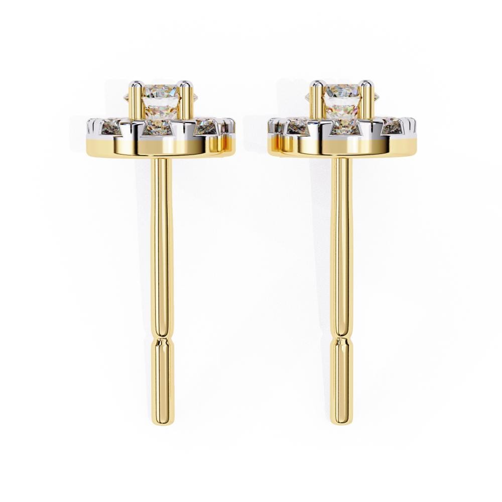 Antique Diamond Cluster Earrings