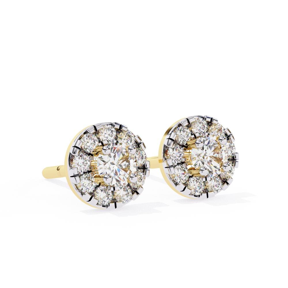 Antique Diamond Cluster Earrings
