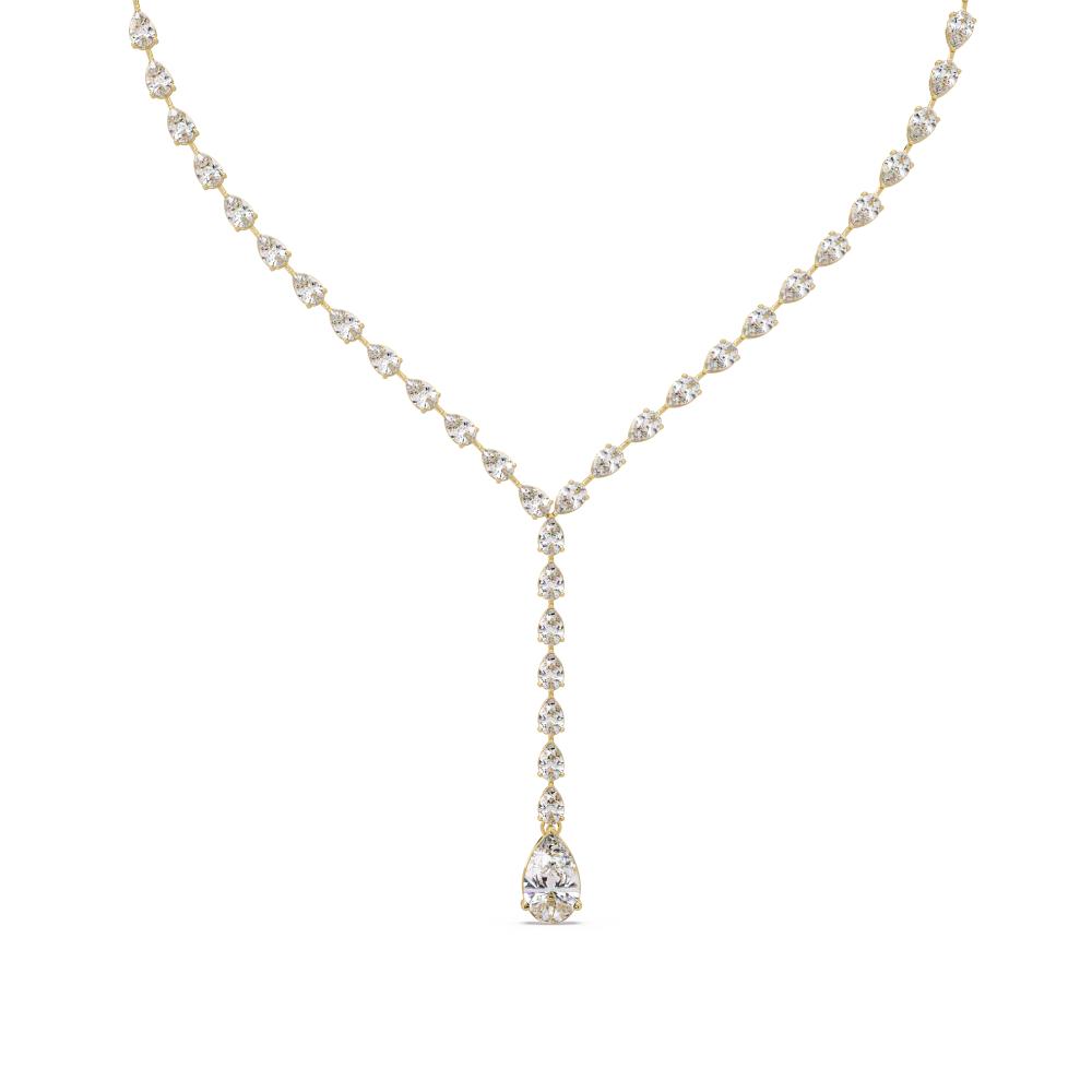 Pear Diamond Tennis Necklace