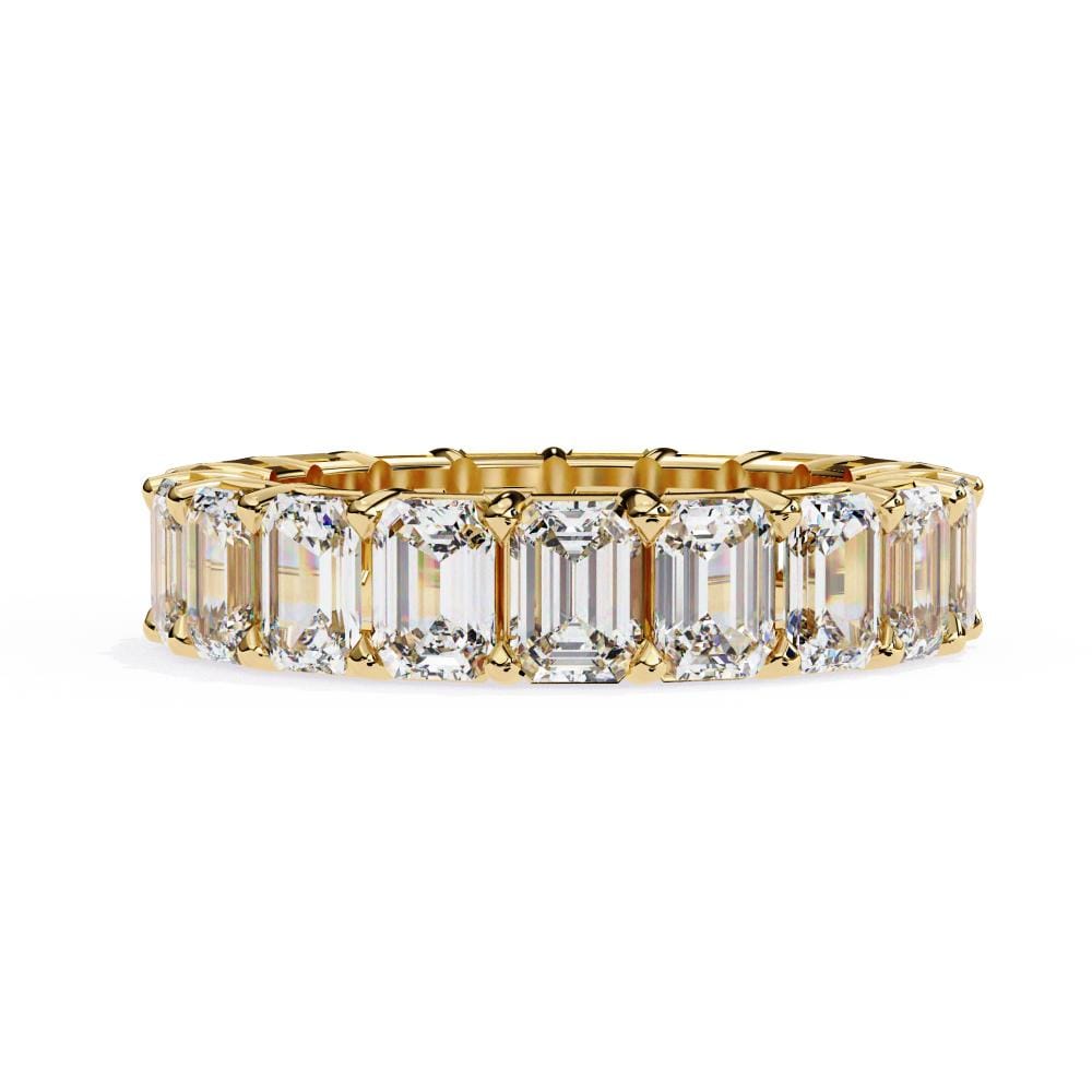 Emerald Full Eternity Wedding Band