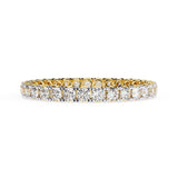Round Shared Prong Full Eternity Wedding Band