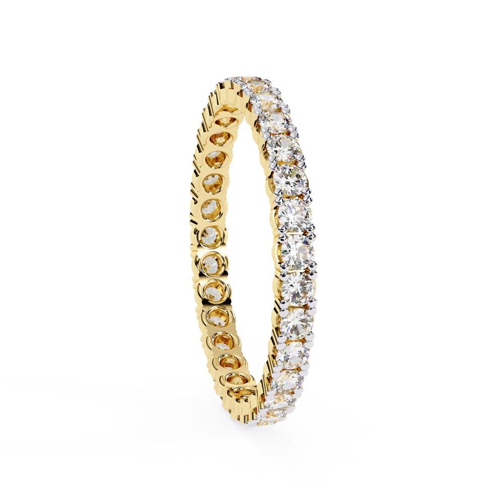 Round Diamond Wedding Band